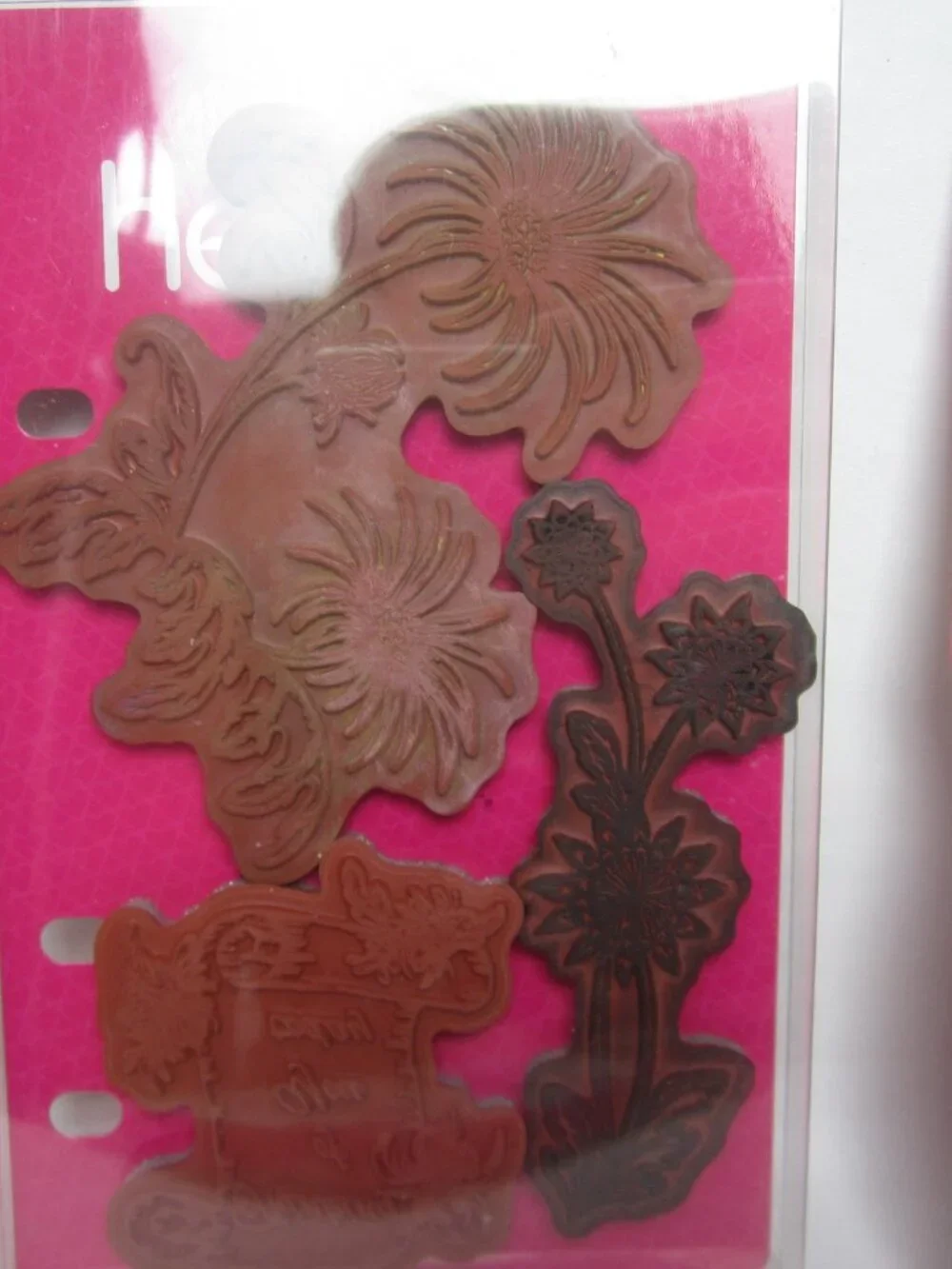 Heartfelt Creations Wild Aster Scroll & Cluster Cling Stamps & Craft Dies Floral